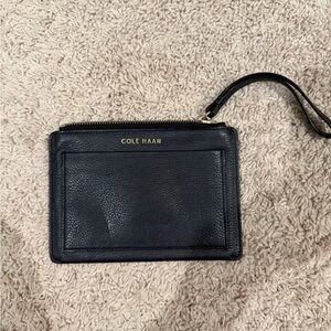 Cole Haan Black Leather Pouch
